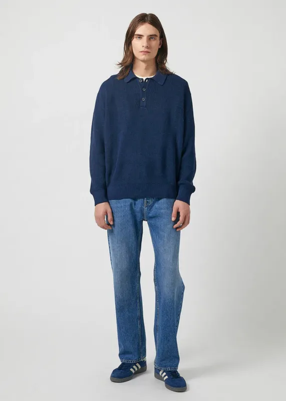 Long Sleeve Slouchy Polo sold by Denali