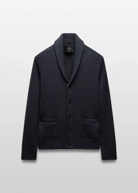 Merino Rib Vinnie Shawl Cardigan sold by Denali