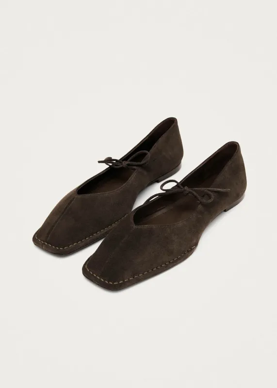 Sway Suede Leather Ballet Flats sold by Denali