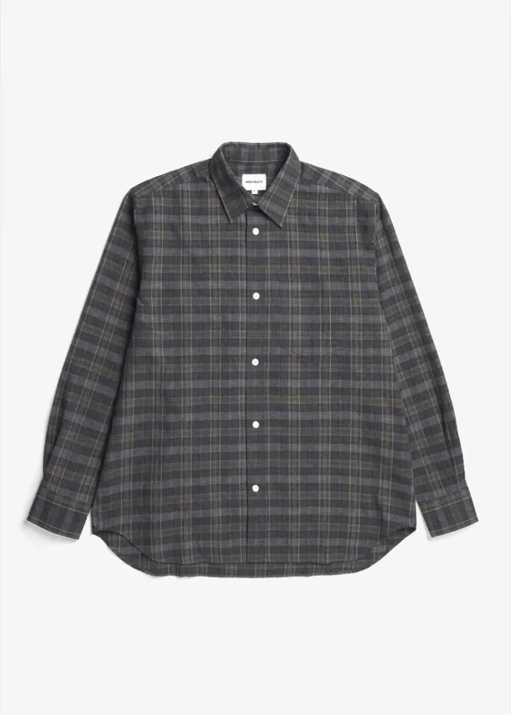 Ole Oversized Wool Check Shirt made by Norse Projects