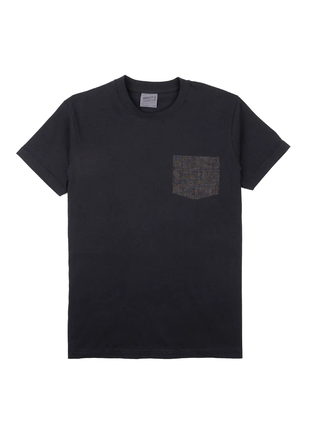 Pocket Tee - Black Lightweight Denim sold by Denali