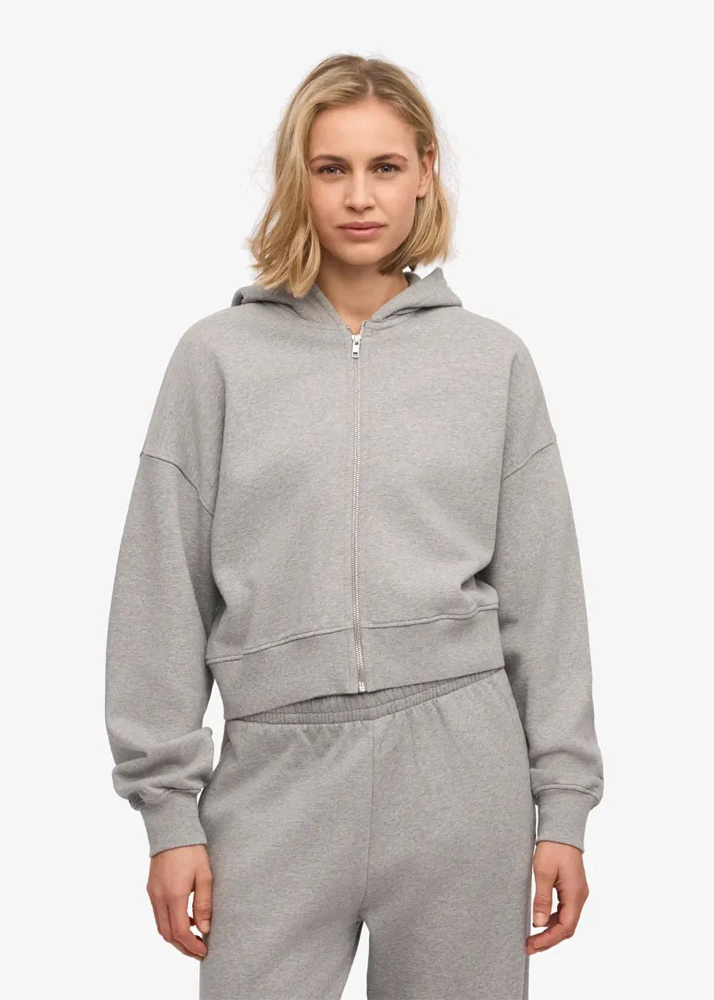 Organic Crop Zip Hoodie sold by Danali