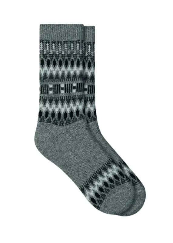 Norwegian Pattern Cashmere Socks sold by Danali