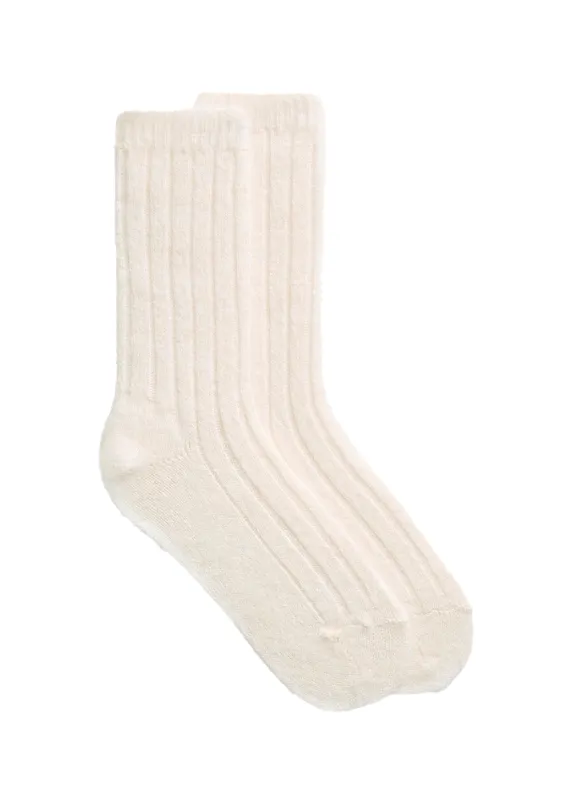 Ribbed Alpaca Wool Socks sold by Denali