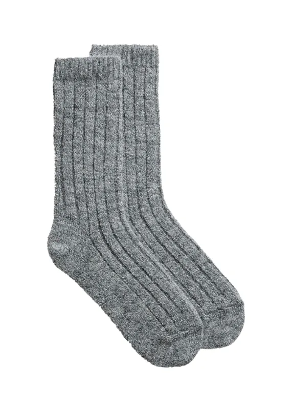 Ribbed Alpaca Wool Socks sold by Denali