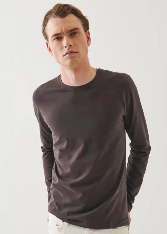 Iconic Pima Stretch Long Sleeve T-Shirt sold by Danali