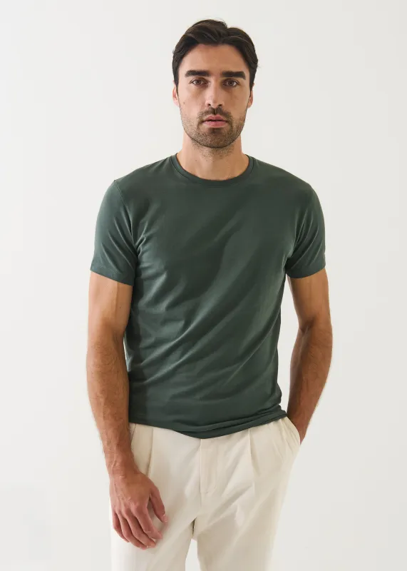Iconic Pima Cotton Stretch Crew T-Shirt sold by Denali