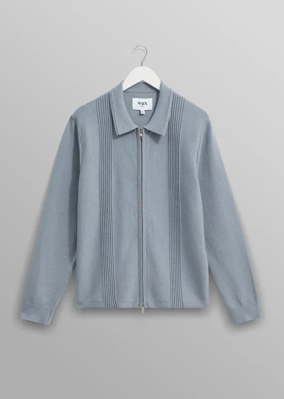 Lennox Milano Ripple Stripe Zip Polo sold by Denali