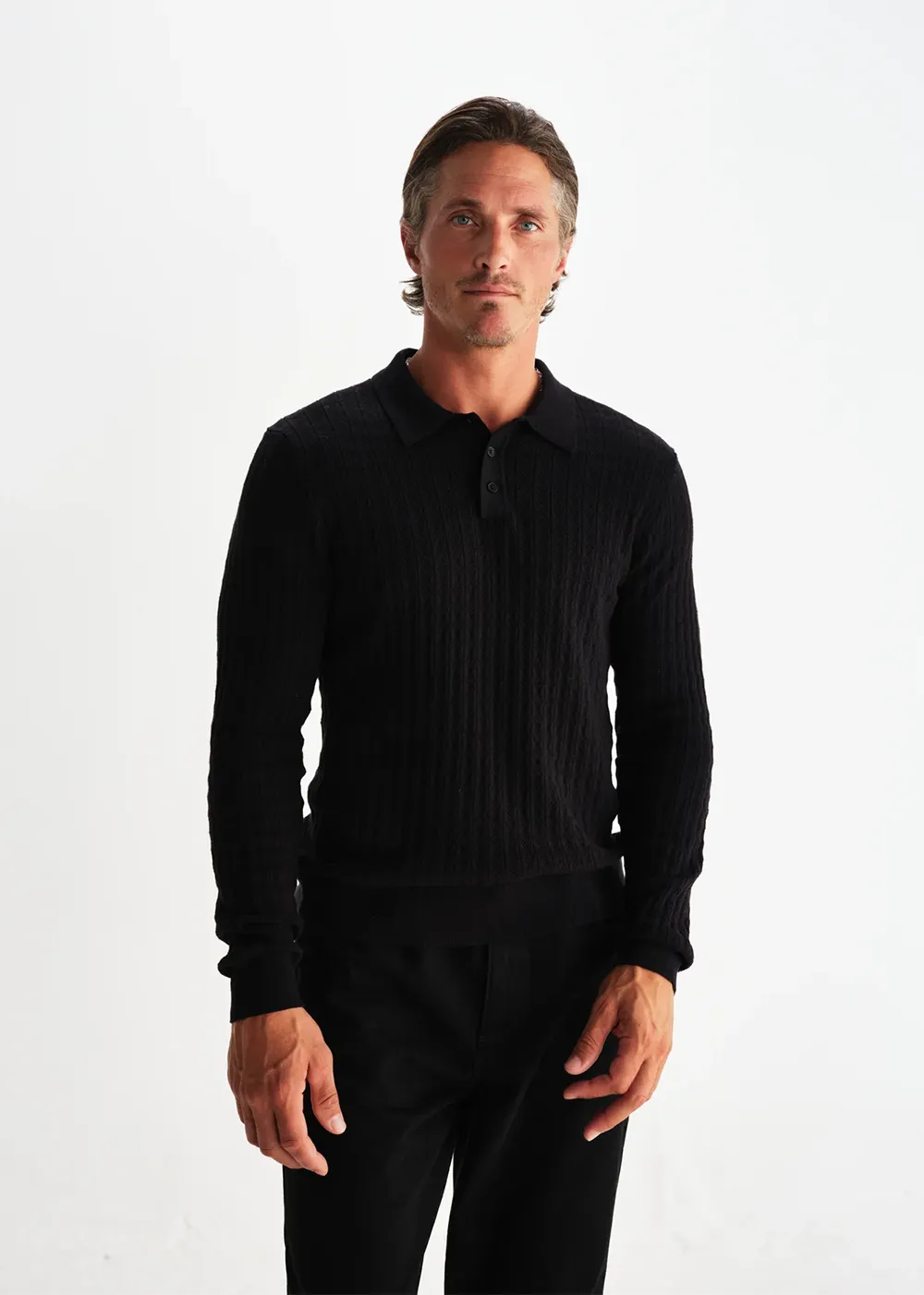 Oban Diamond Stripe Polo sold by Denali