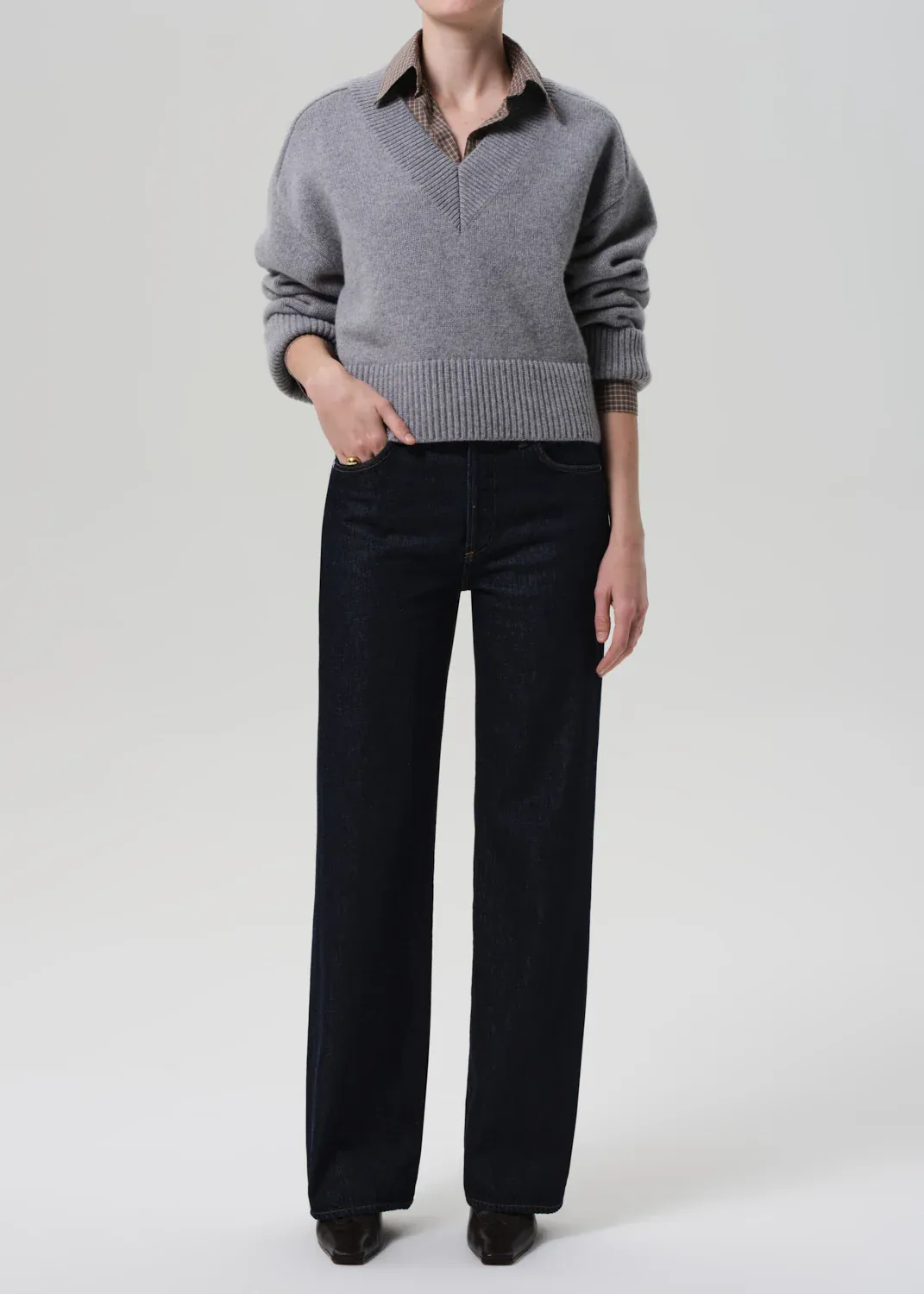 Annina High Rise Wide Leg 33" Jean sold by Denali