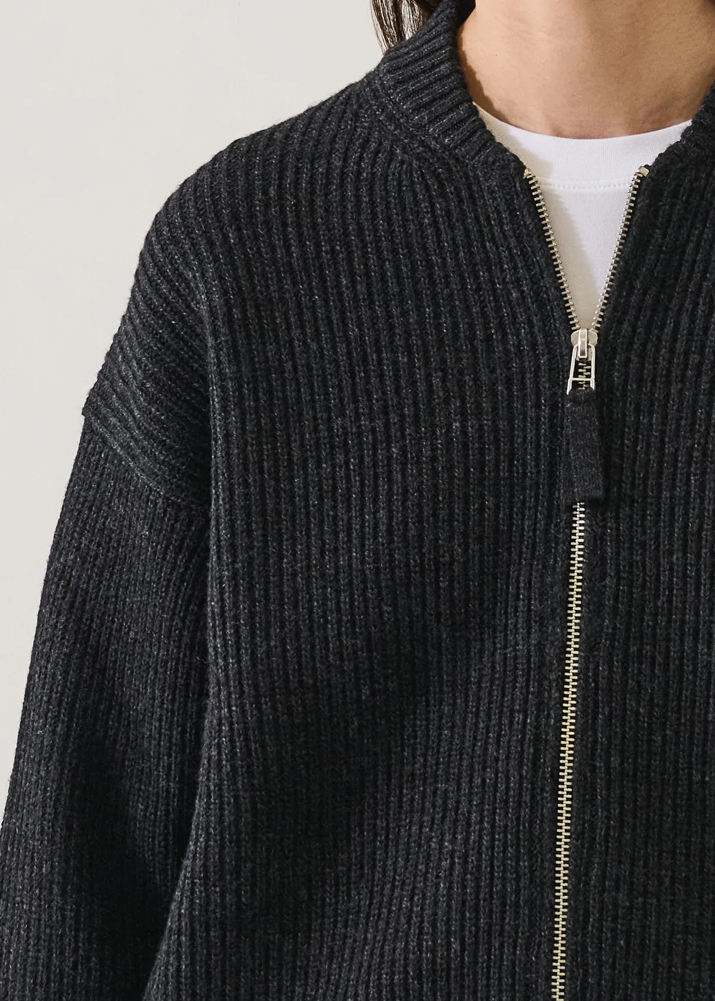 Extrafine Merino Rib Full Zip Bomber sold by Denali product image thumbnail 2