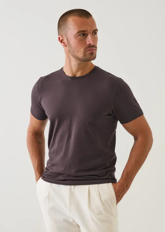 Iconic Pima Cotton Stretch Crew T-Shirt sold by Denali