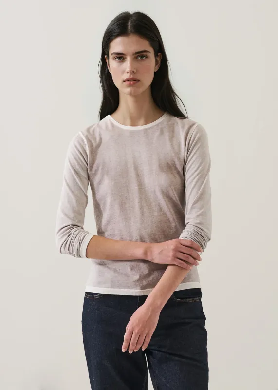 Reverse Spray Long Sleeve Pima T-Shirt sold by Denali