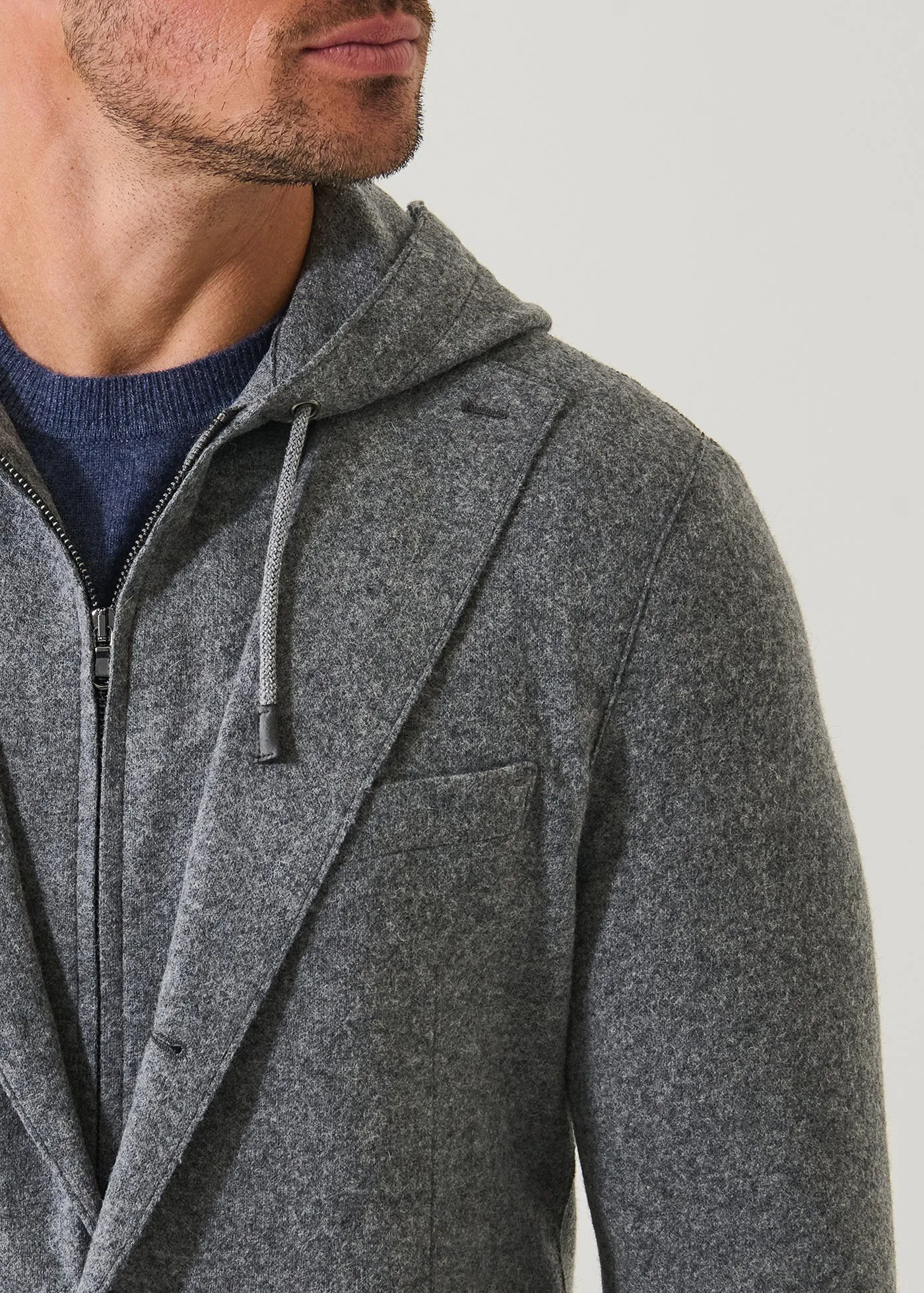 Wool Hooded Blazer sold by Denali product image thumbnail 2