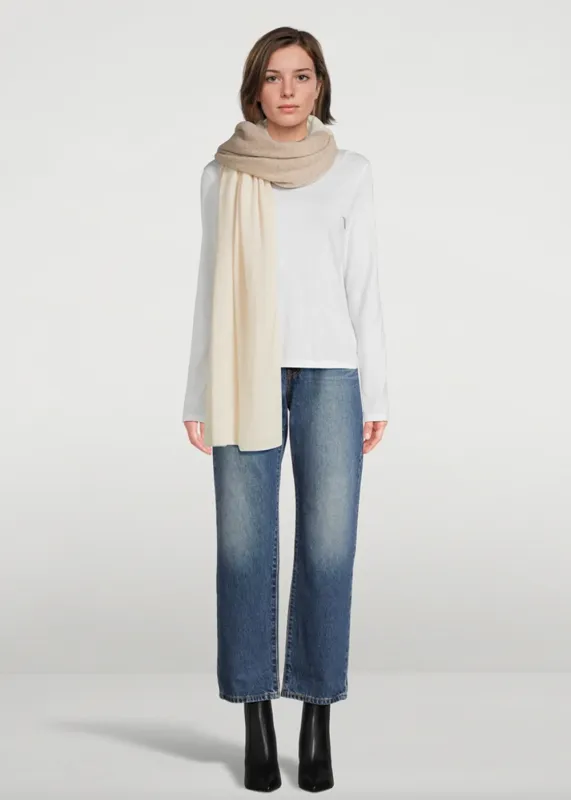 Cashmere Colorblock Travel Wrap sold by Denali