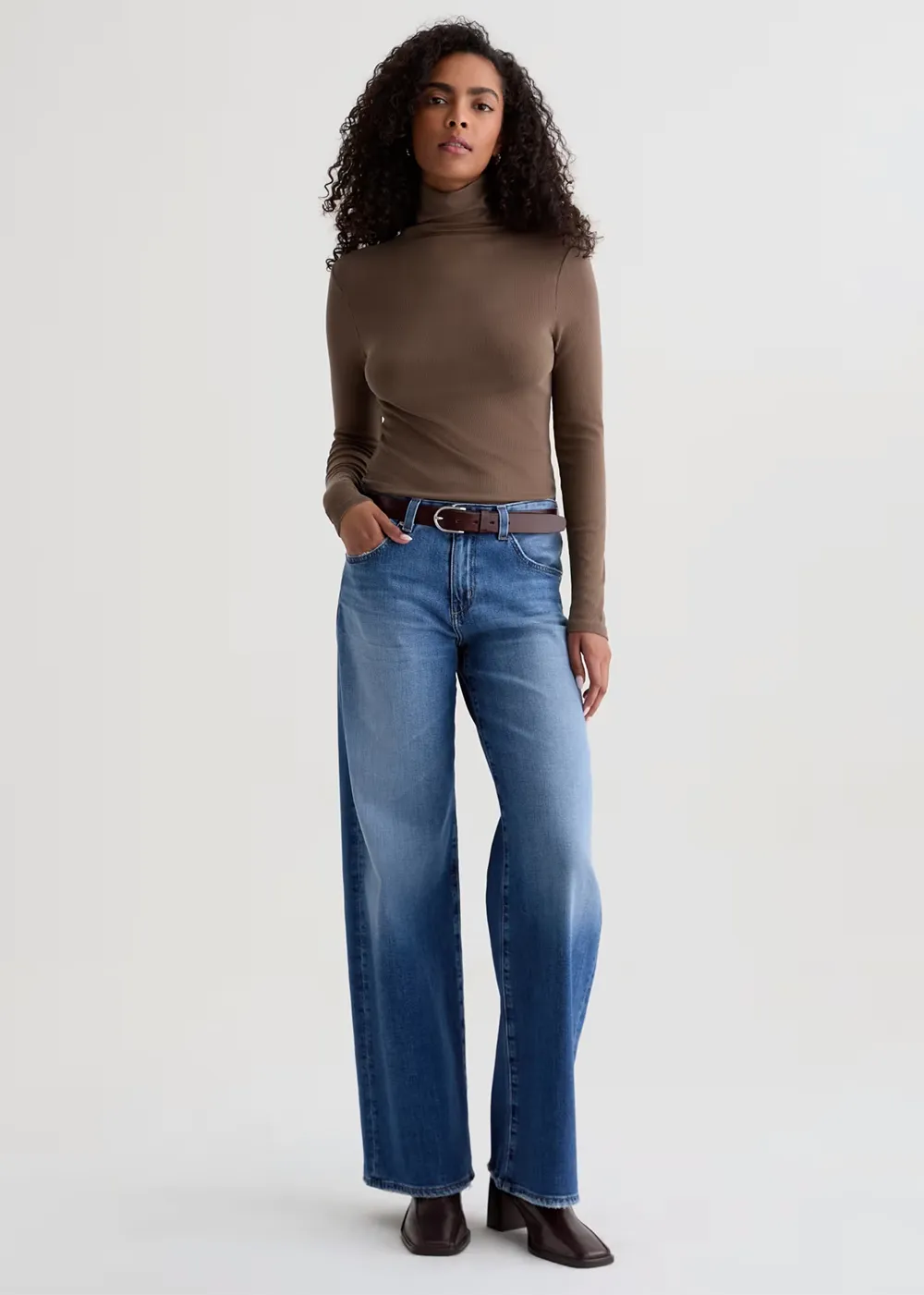 Adria Low Rise Wide Leg Jean sold by Denali