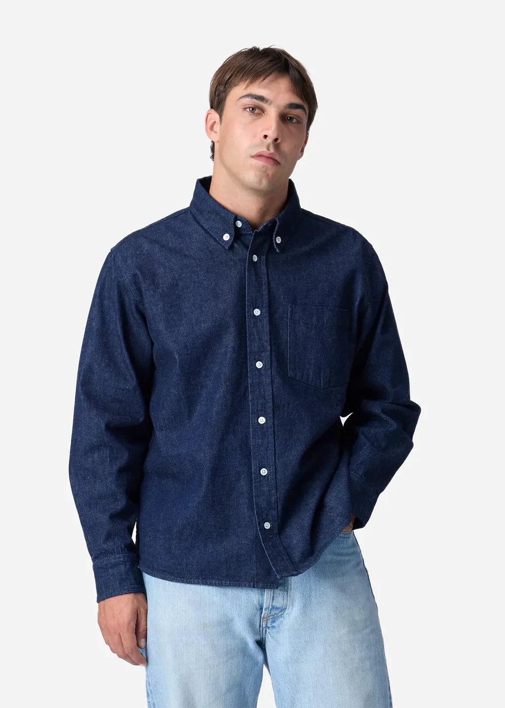 Denim Button Down Shirt sold by Denali