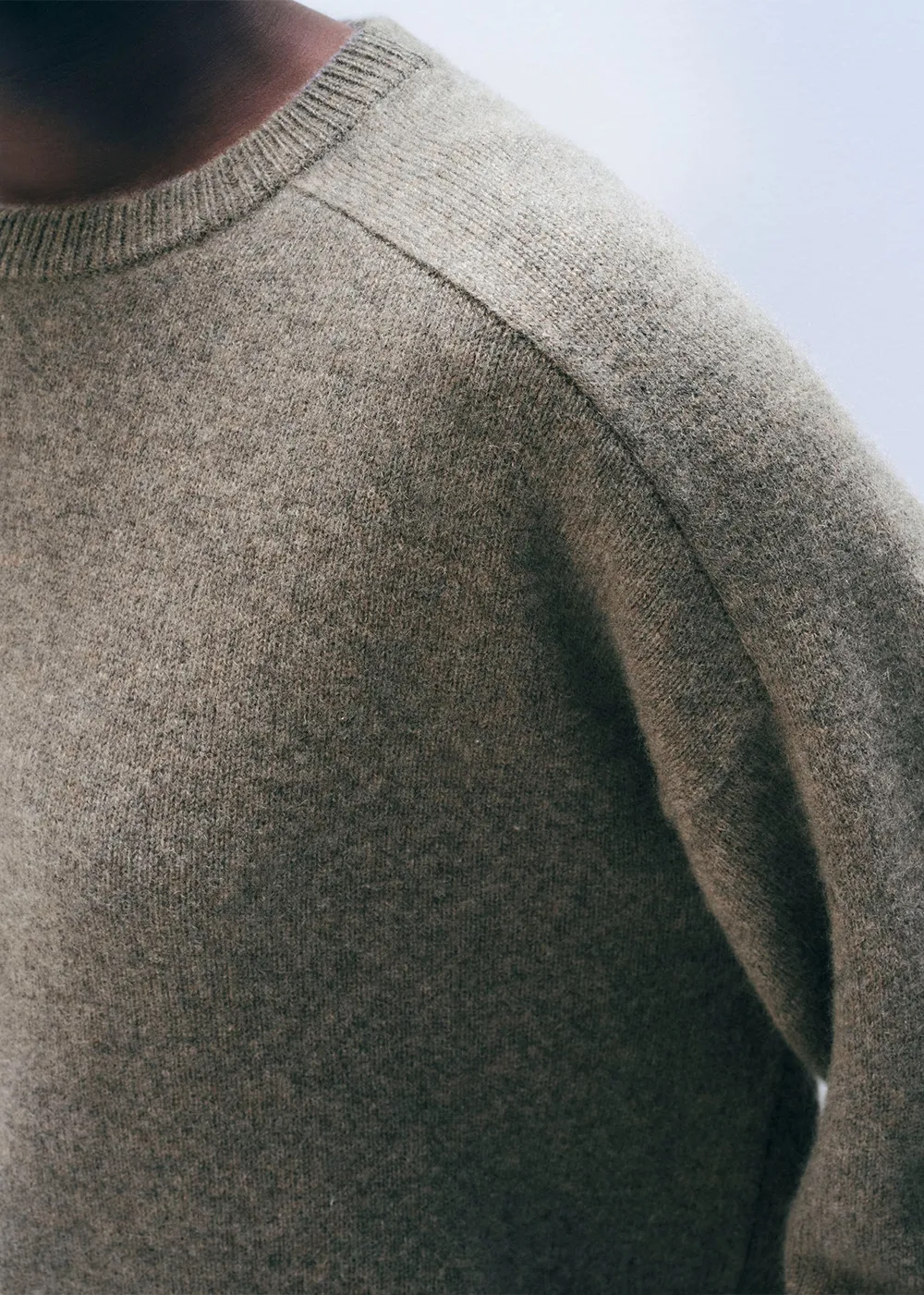 Cashmere Saddle Sleeve Crewneck sold by Denali product image thumbnail 4