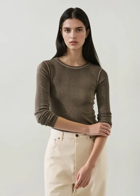 Cotton/Modal Vintage Rib Long Sleeve T-Shirt sold by Denali