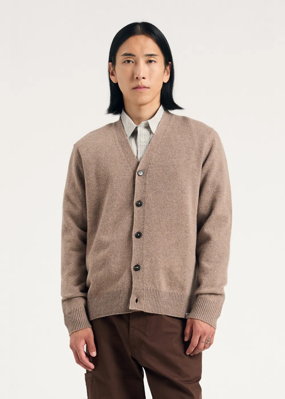 Norse Standard Merino Lambswool Cardigan sold by Denali
