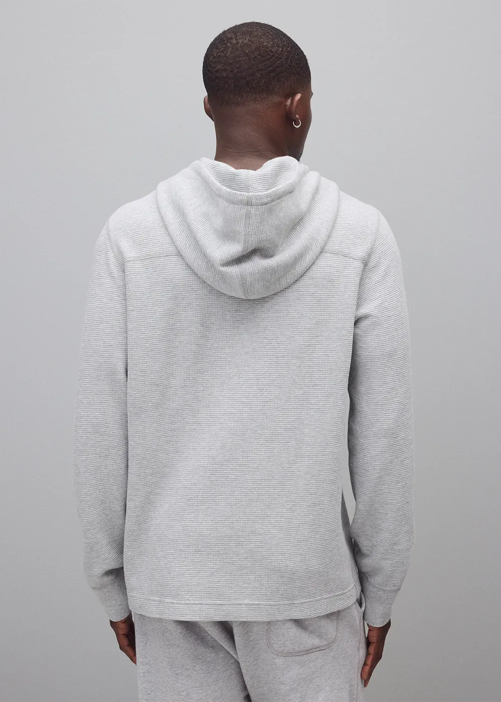 Lightweight Waffle Standard Hoodie sold by Denali product image thumbnail 5