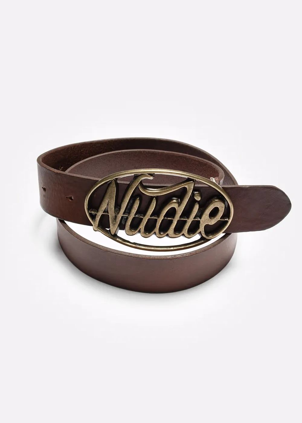 Nudie Buckle Leather Belt sold by Denali