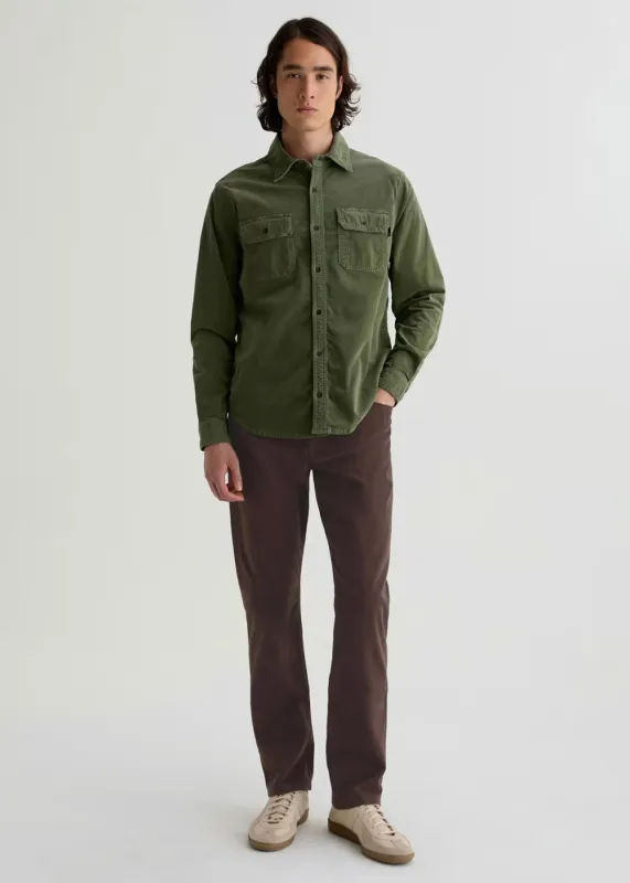 Everett Slim Straight Sateen Pant sold by Denali