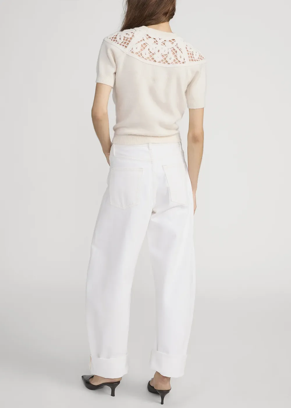 The Lace Gathered Sweater sold by Denali product image thumbnail 3