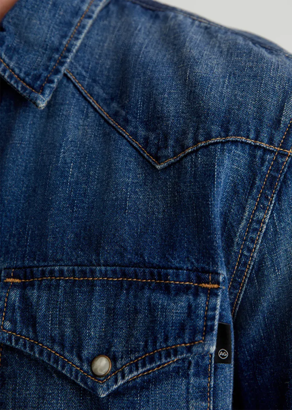 Aiden Western Denim Shirt sold by Danali product image thumbnail 4