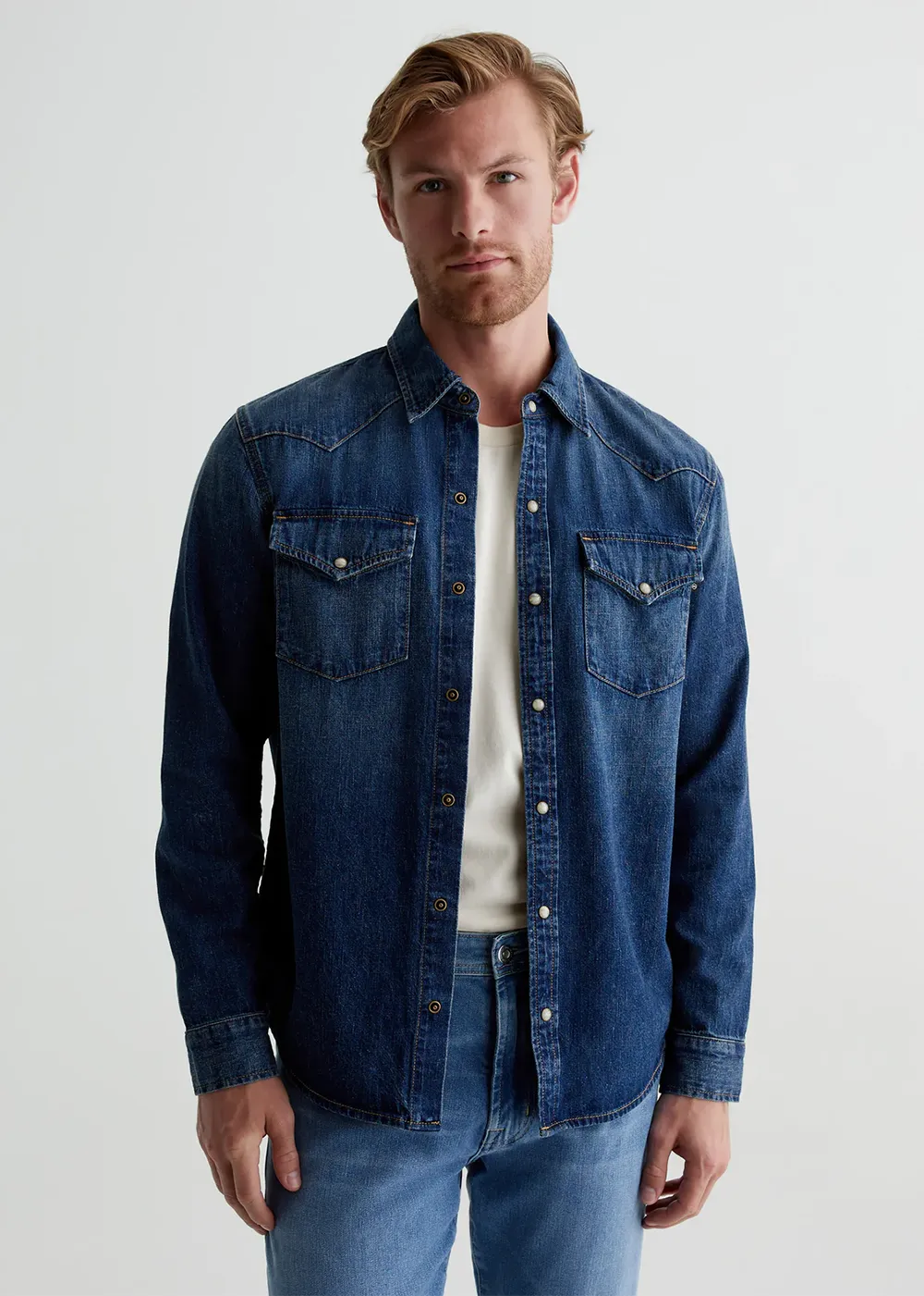 Aiden Western Denim Shirt sold by Danali