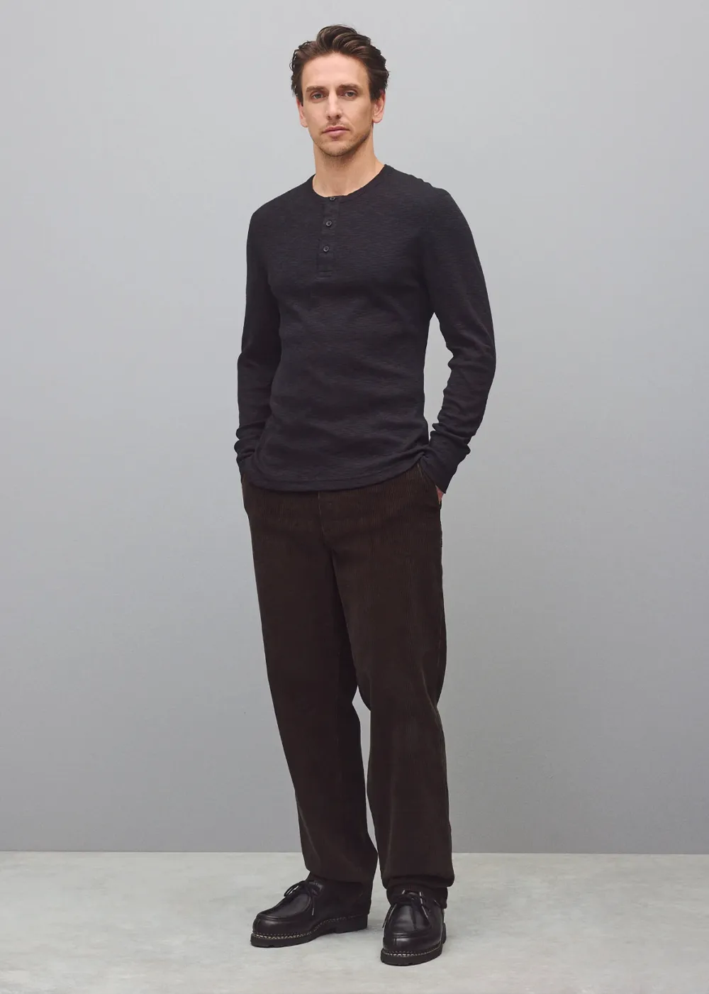 1x1 Slub Slim Henley sold by Danali product image thumbnail 3