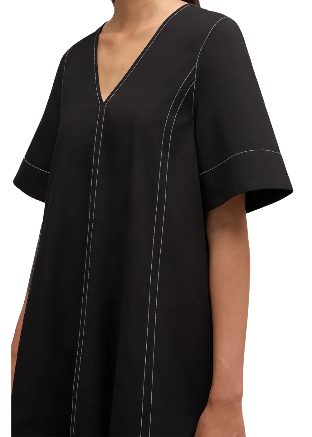 Stretch Cotton A-Line Long Dress sold by Danali product image thumbnail 2