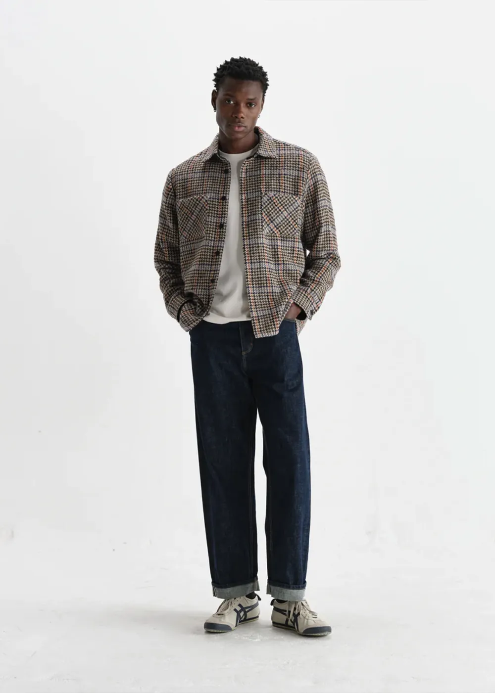 Whiting Overshirt Wool Mix Houndstooth sold by Danali product image thumbnail 3
