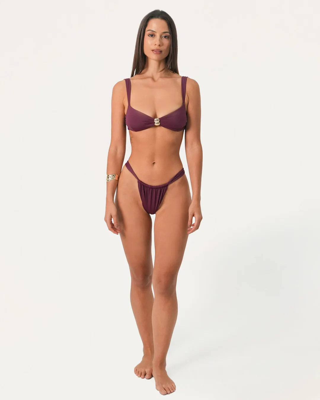 Rose Ruched Bikini Bottom sold by Bamboo Blonde product image thumbnail 2