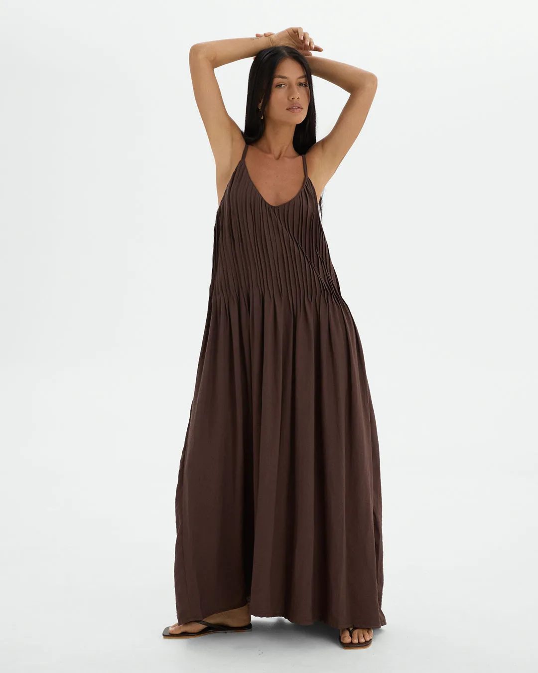 Gima Pleats Maxi Dress sold by Bamboo Blonde product image thumbnail 2