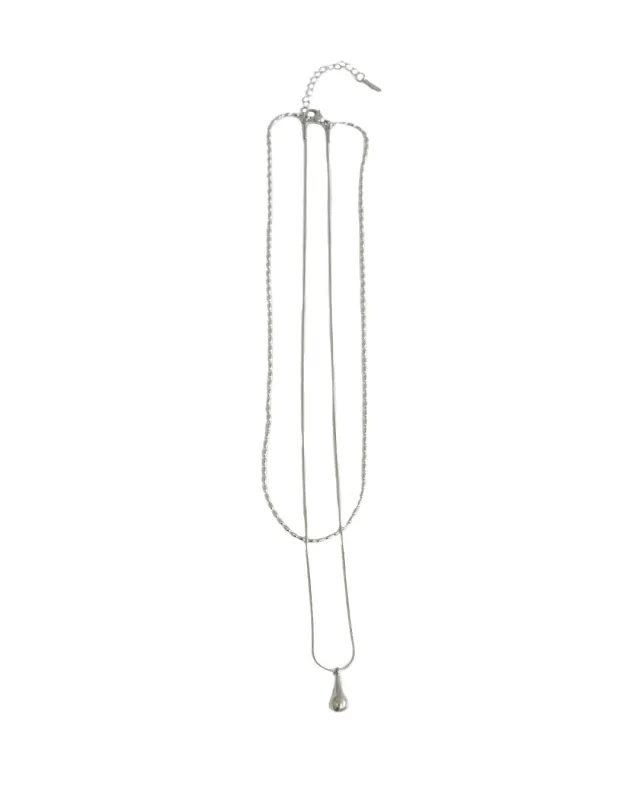 Teardrop Layered Necklace made by Bamboo Blonde