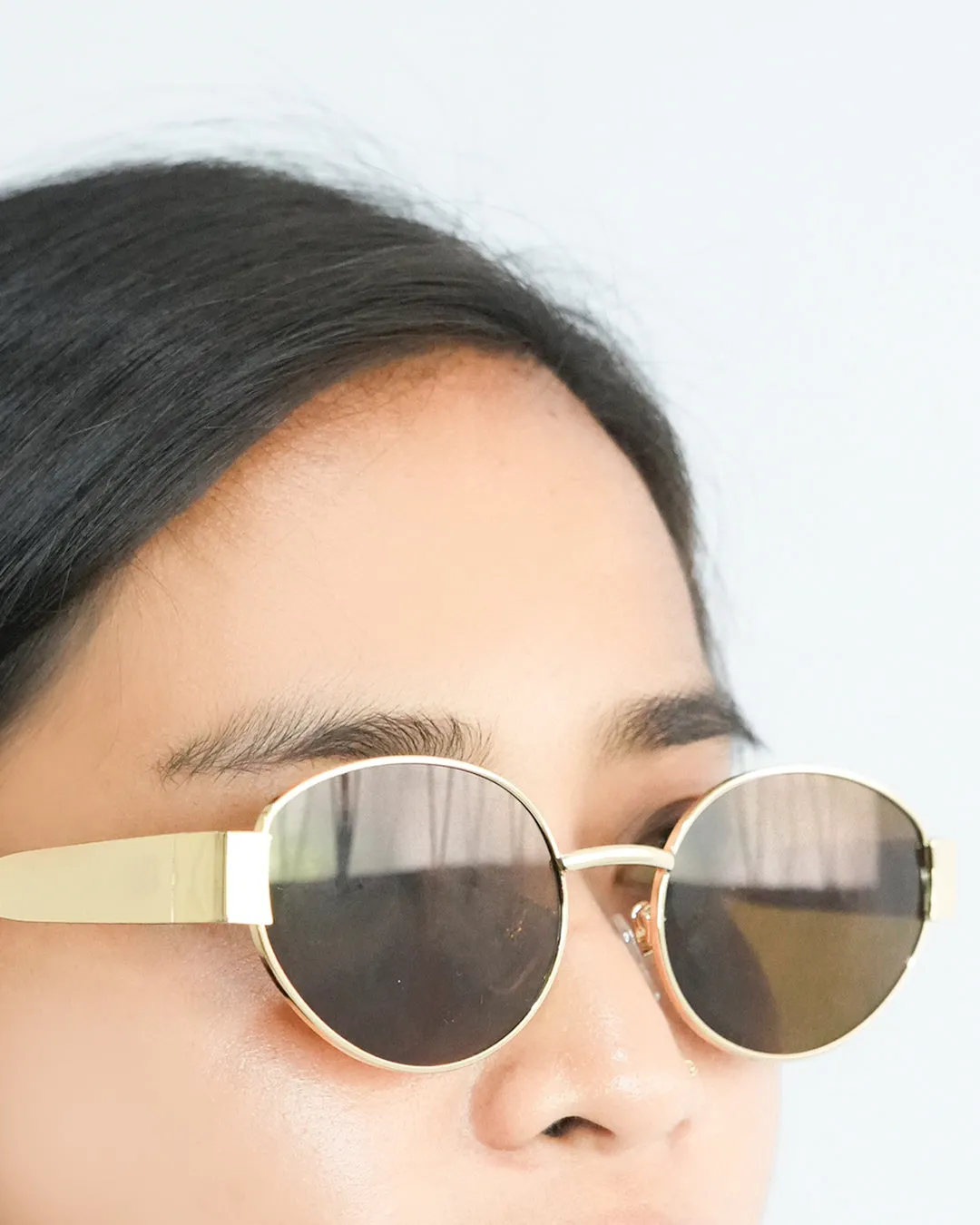 Lavinia Oval Sunglasses sold by Bamboo Blonde product image thumbnail 3