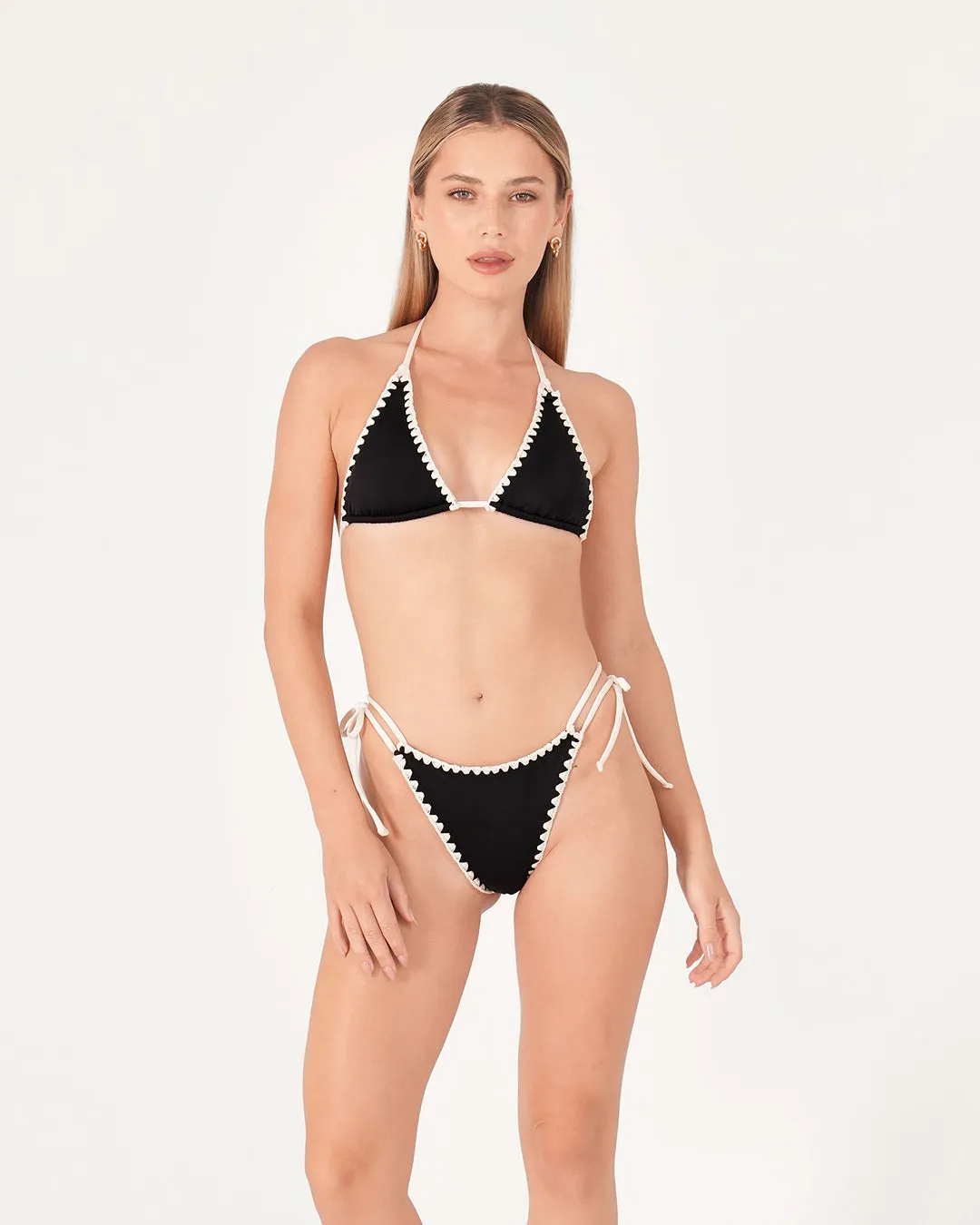 Lotus Triangle Bikini Top sold by Bamboo Blonde