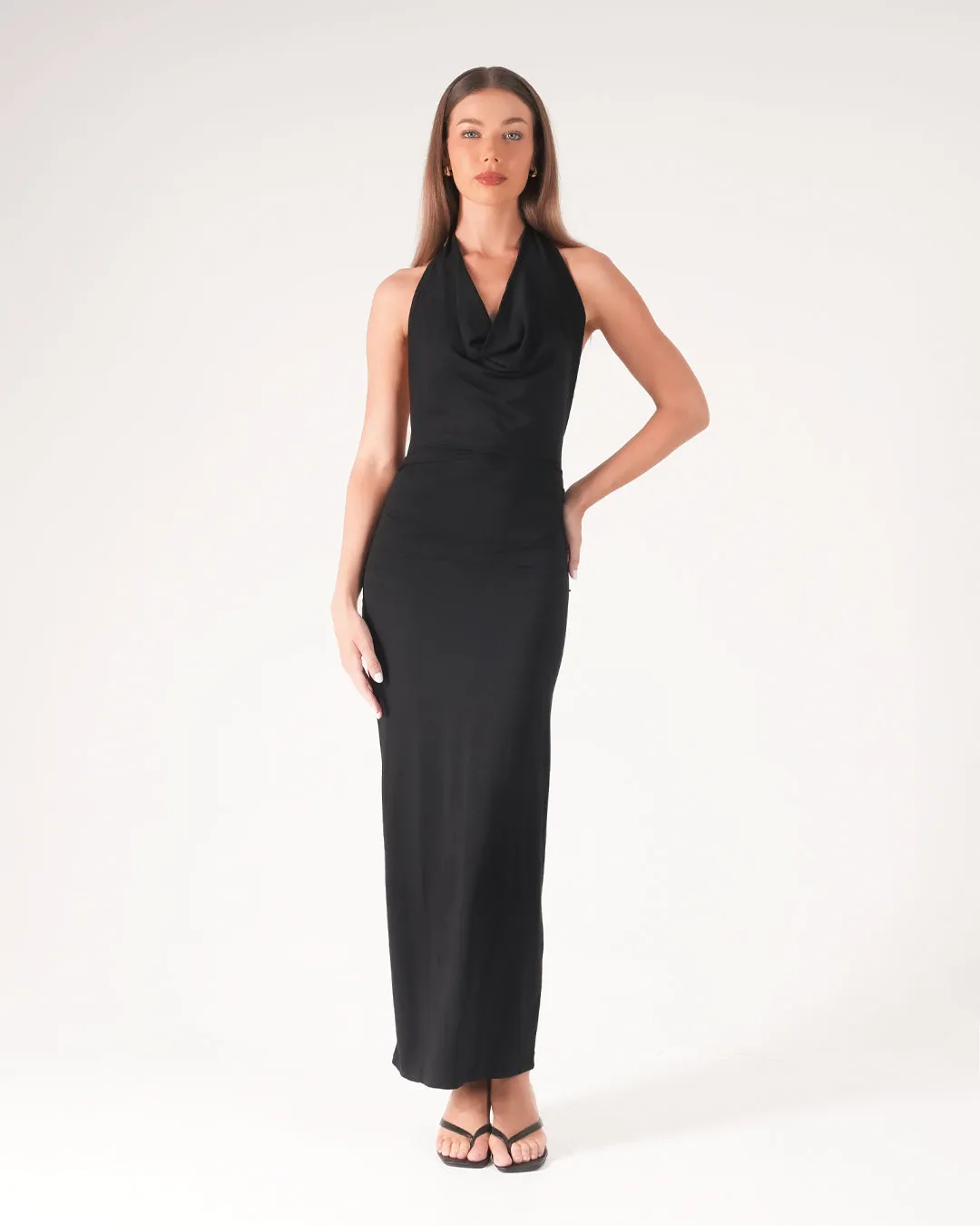 Pam Cowl Maxi Dress sold by Bamboo Blonde