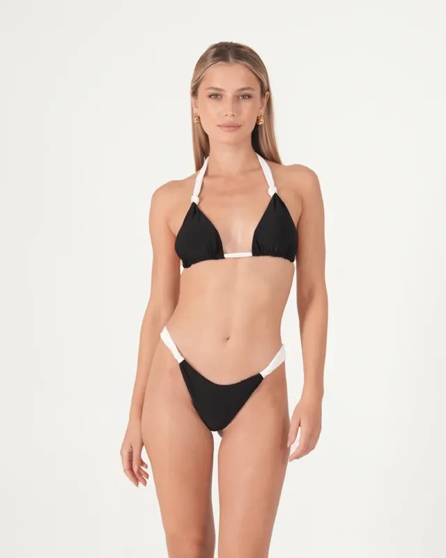 Cosmos Knotted Bikini Top made by Bamboo Blonde