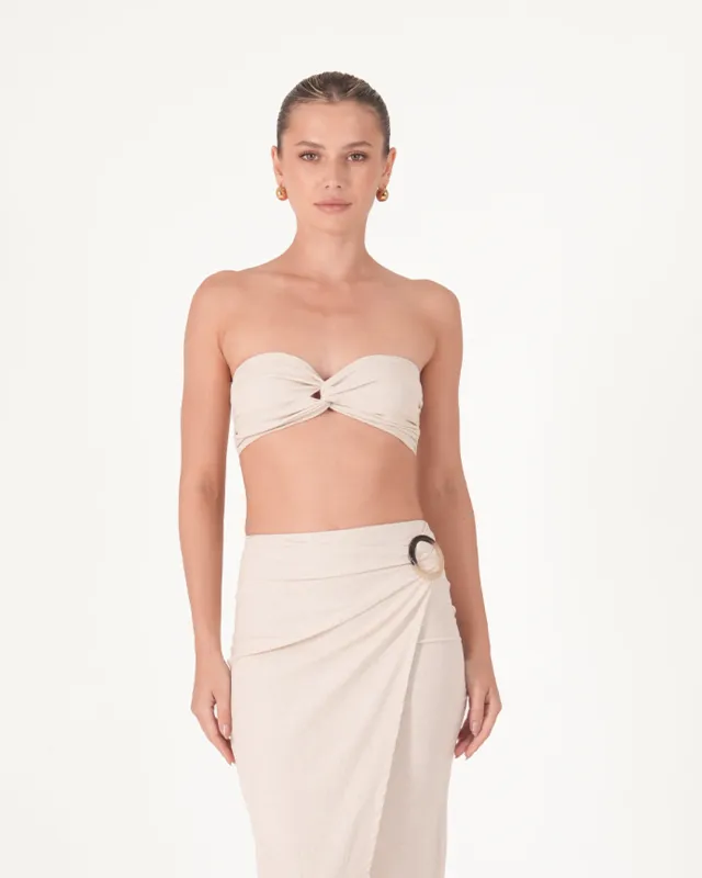 Mikayla Knot Bandeau made by Bamboo Blonde