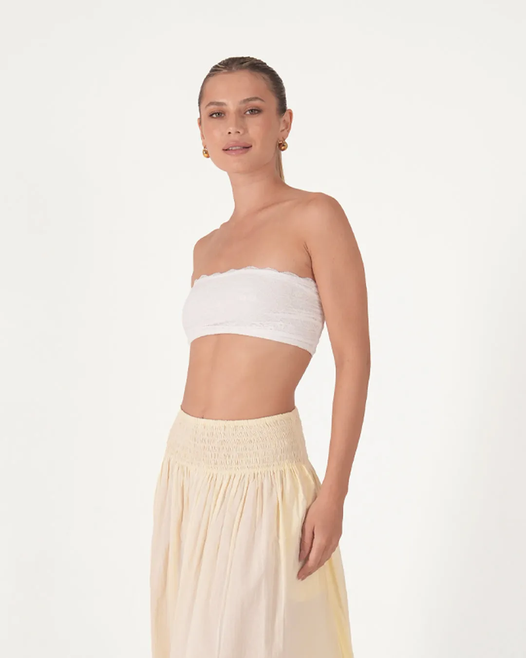 Basic Jersey Lace Bandeau sold by Bamboo Blonde product image thumbnail 3