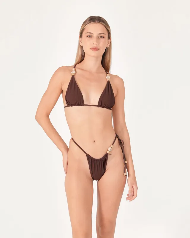 Daffodil Triangle Bikini Top made by Bamboo Blonde