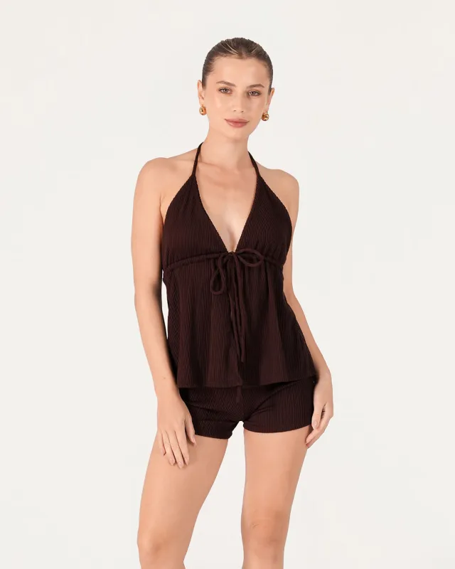 Solar Halter Top made by Bamboo Blonde