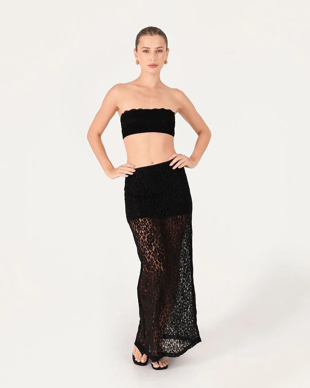Basic Jersey Lace Bandeau sold by Bamboo Blonde product image thumbnail 3