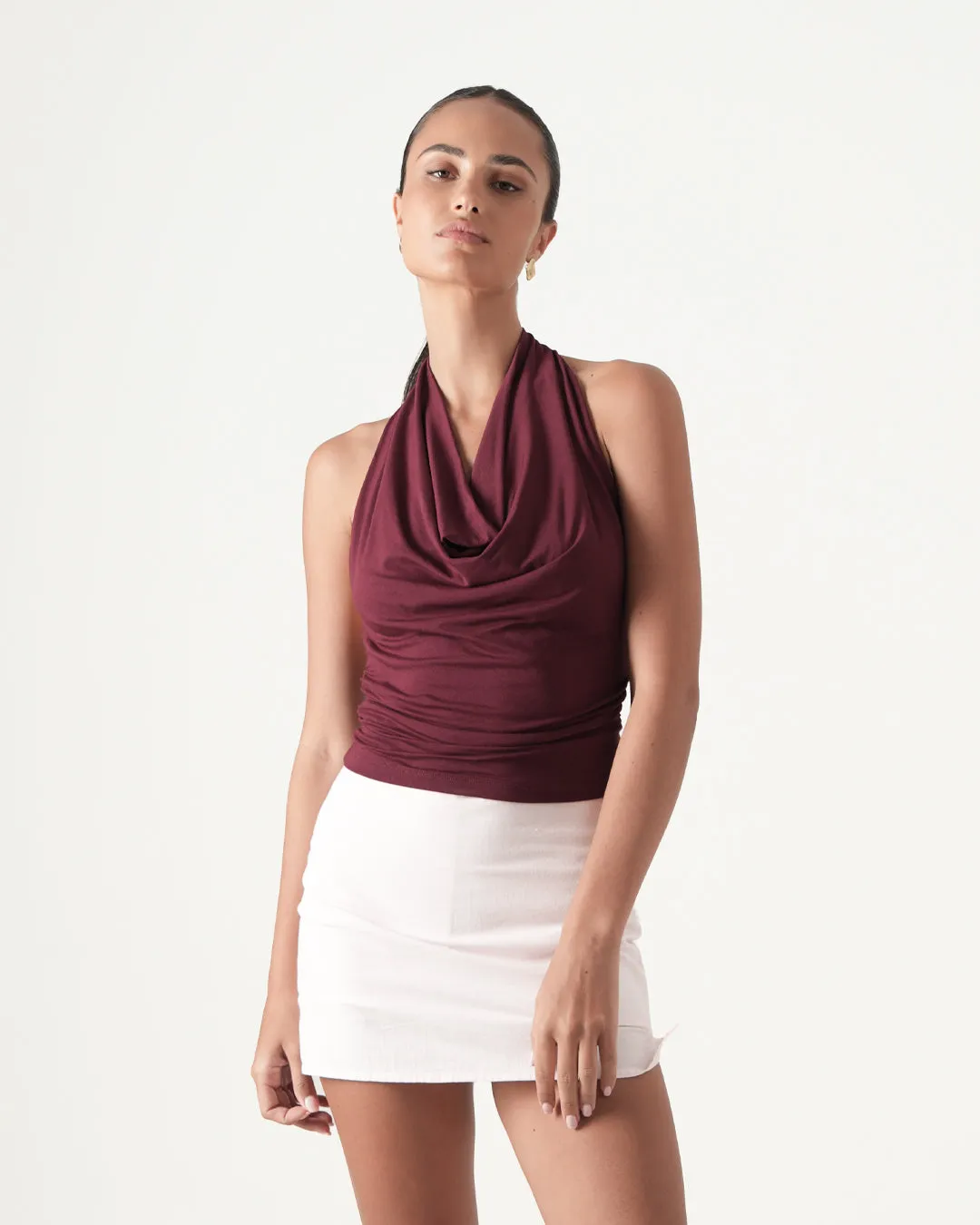Pam Cowl Top sold by Bamboo Blonde