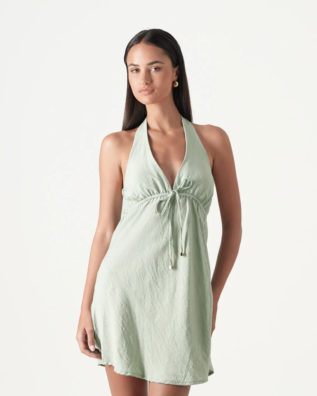 Sally Halter Mini Dress sold by Bamboo Blonde