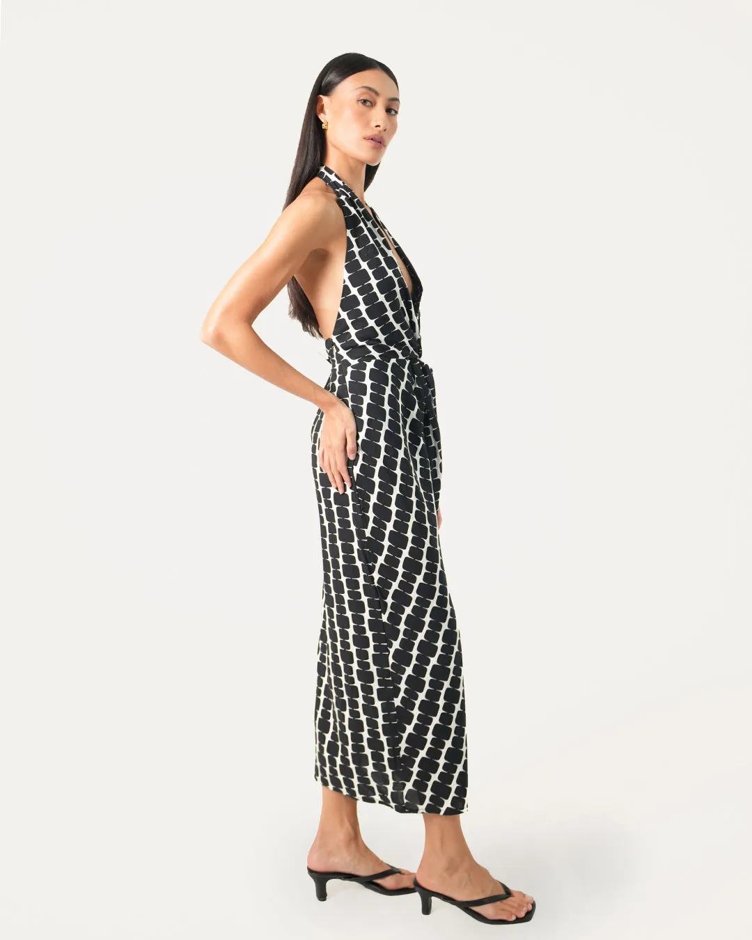 Jess Halter Midi Dress sold by Bamboo Blonde product image thumbnail 3