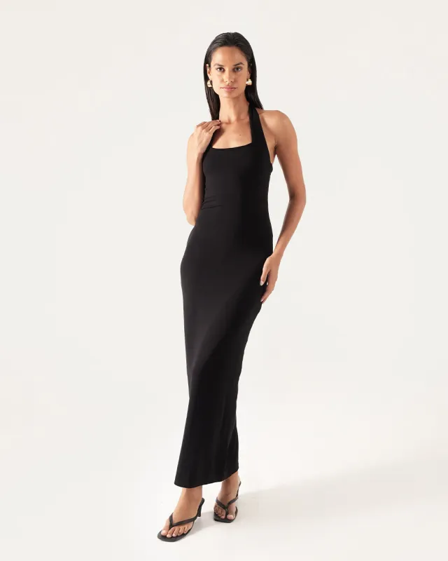 Summer Halter Maxi Dress made by Bamboo Blonde