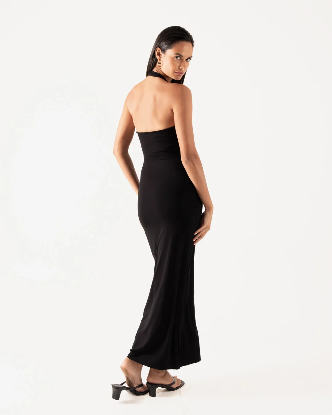 Summer Halter Maxi Dress sold by Bamboo Blonde product image thumbnail 2